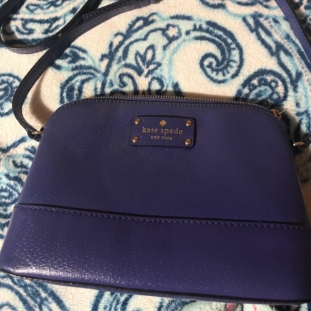 Kate Spade blue crossbody purse